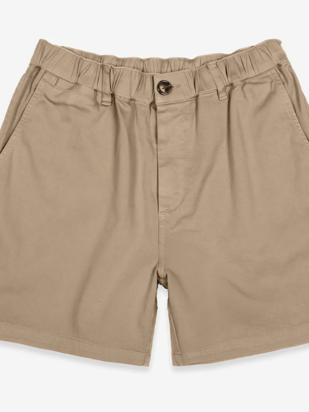 Cove Men's Flat-Front Elastic Waist Shorts - Tan